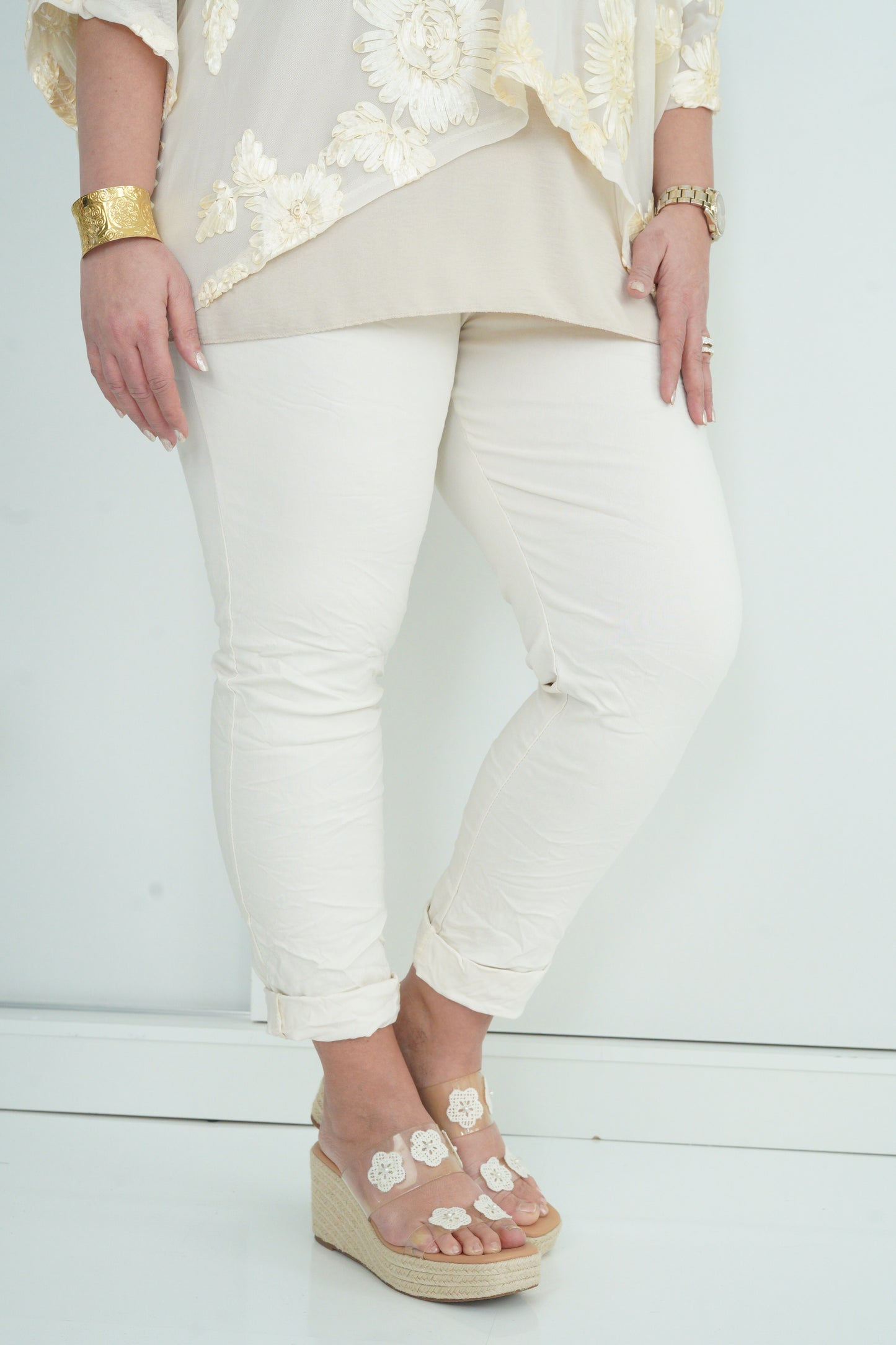 Joggpant in Beige (42-46+)