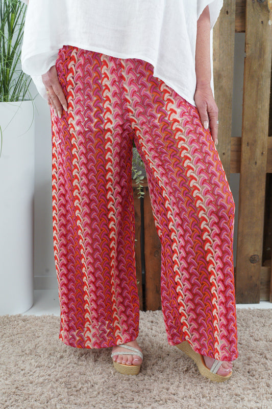 Hose in Pink-Bunt (38-42)