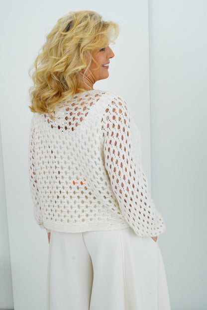 Pullover in Ecru (38-42+)