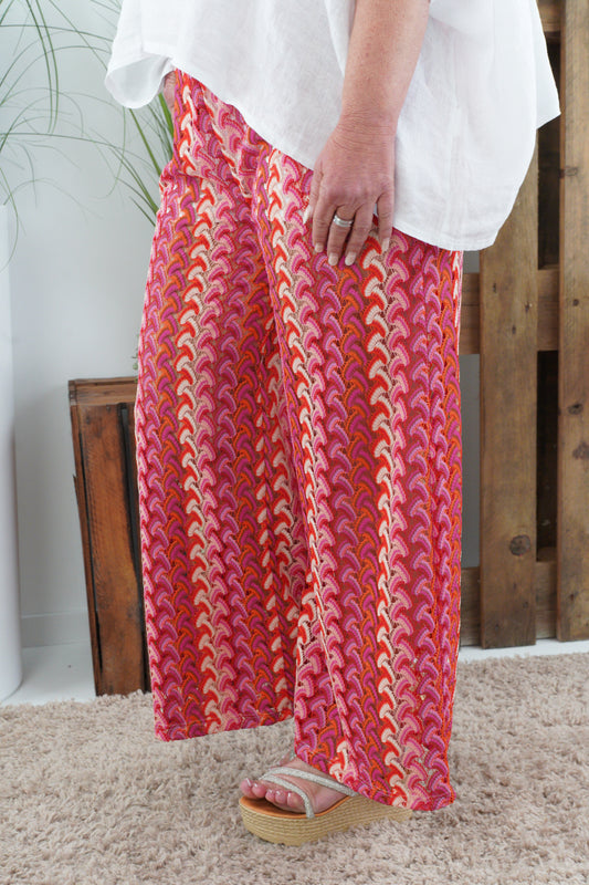 Hose in Pink-Bunt (38-42)