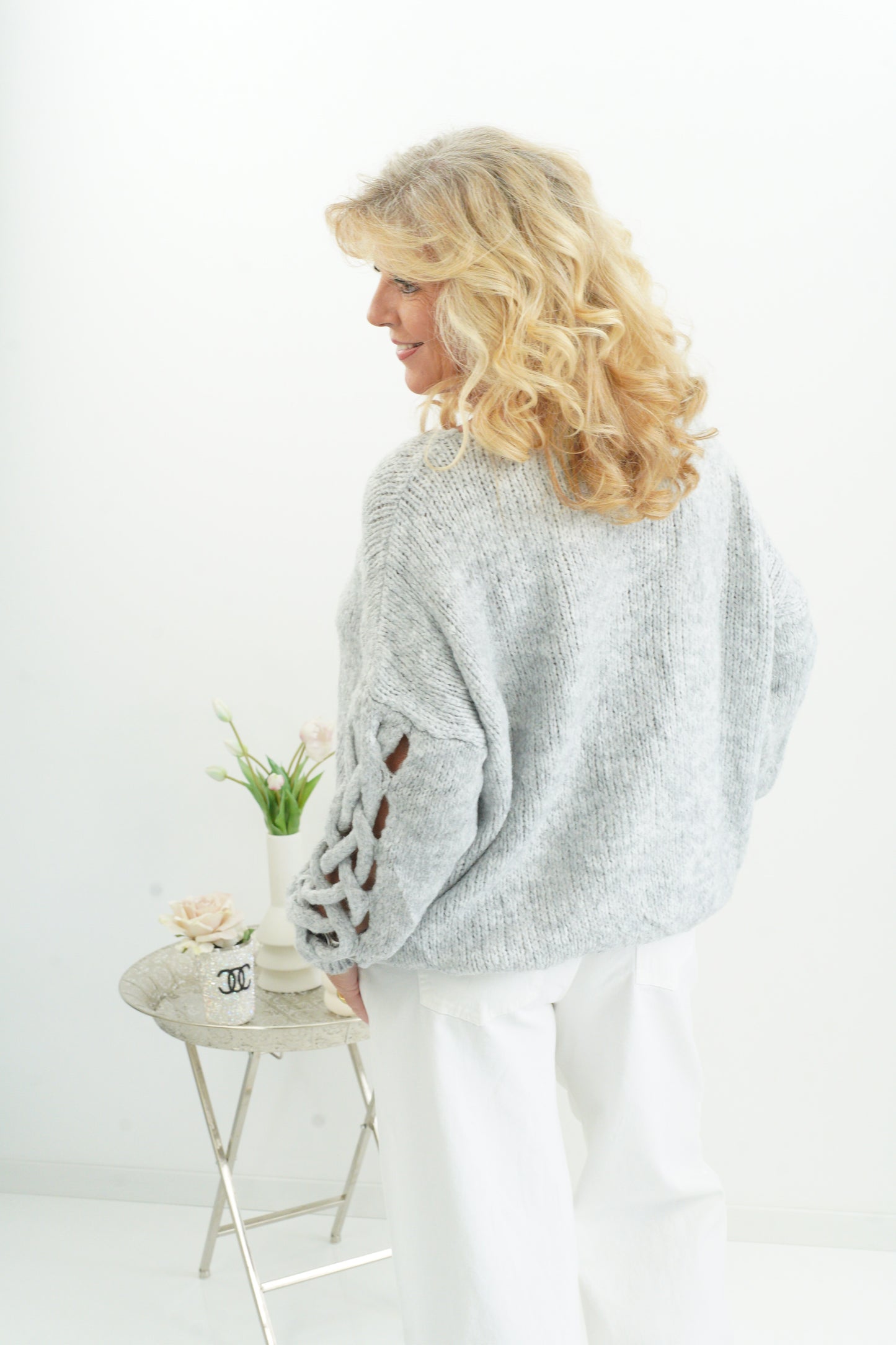 Pullover in Hellgrau (38-44/46)