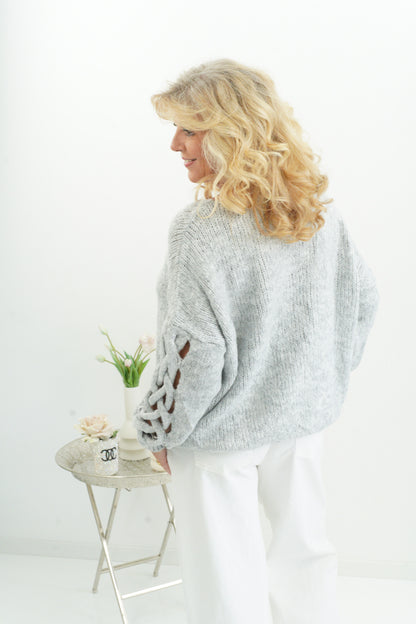 Pullover in Hellgrau (38-44/46)