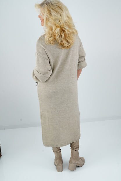Long Pullover in Beige (38-42)