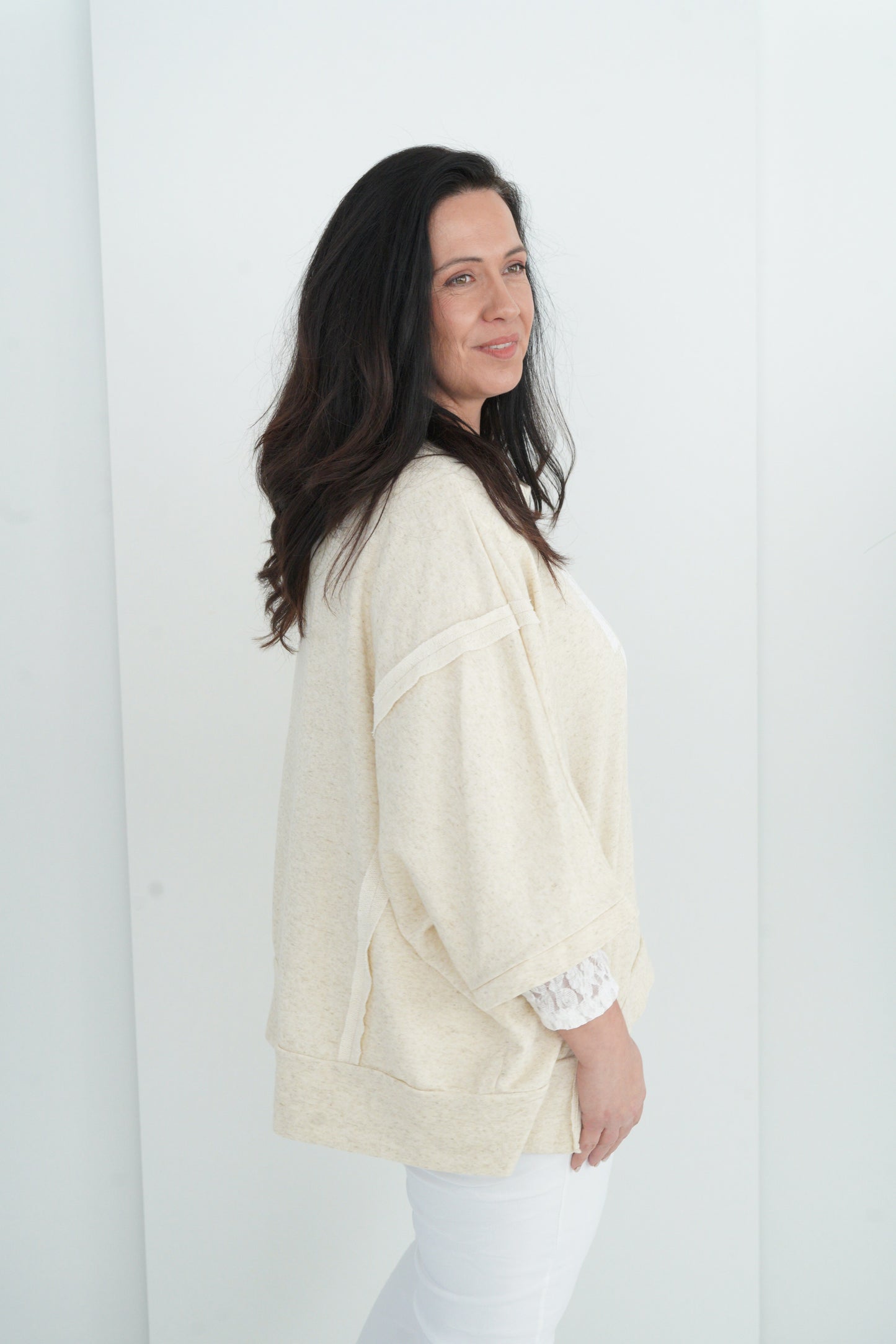 Sweatshirt in Beige (40-46)