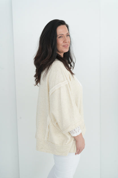 Sweatshirt in Beige (40-46)