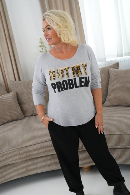 Pullover in Hellgrau (36-40)