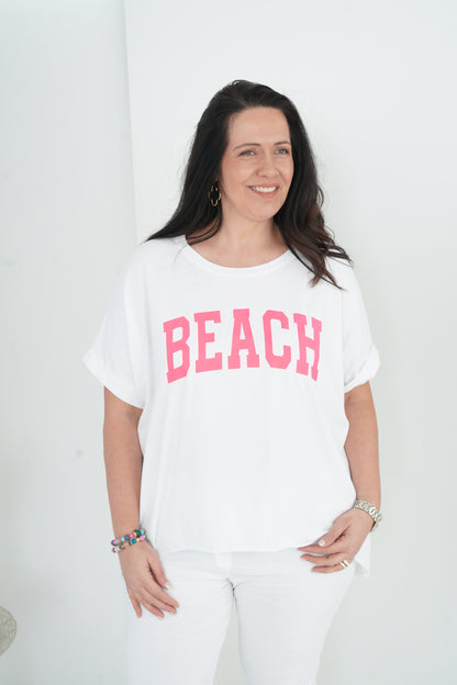 T-Shirt in Weiß (42-46+)