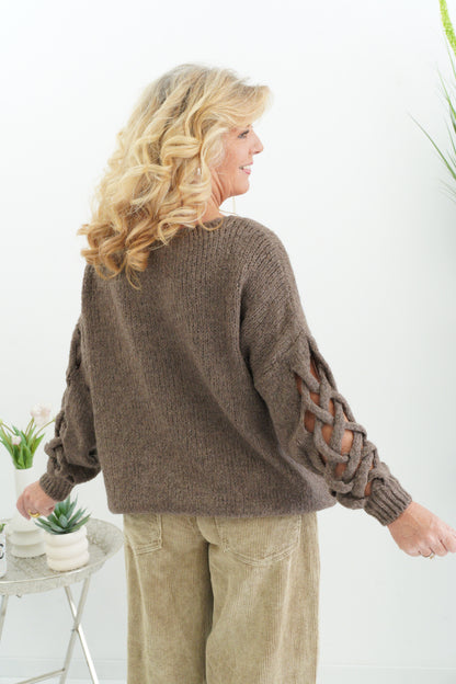 Pullover in Taupe (38-44/46)