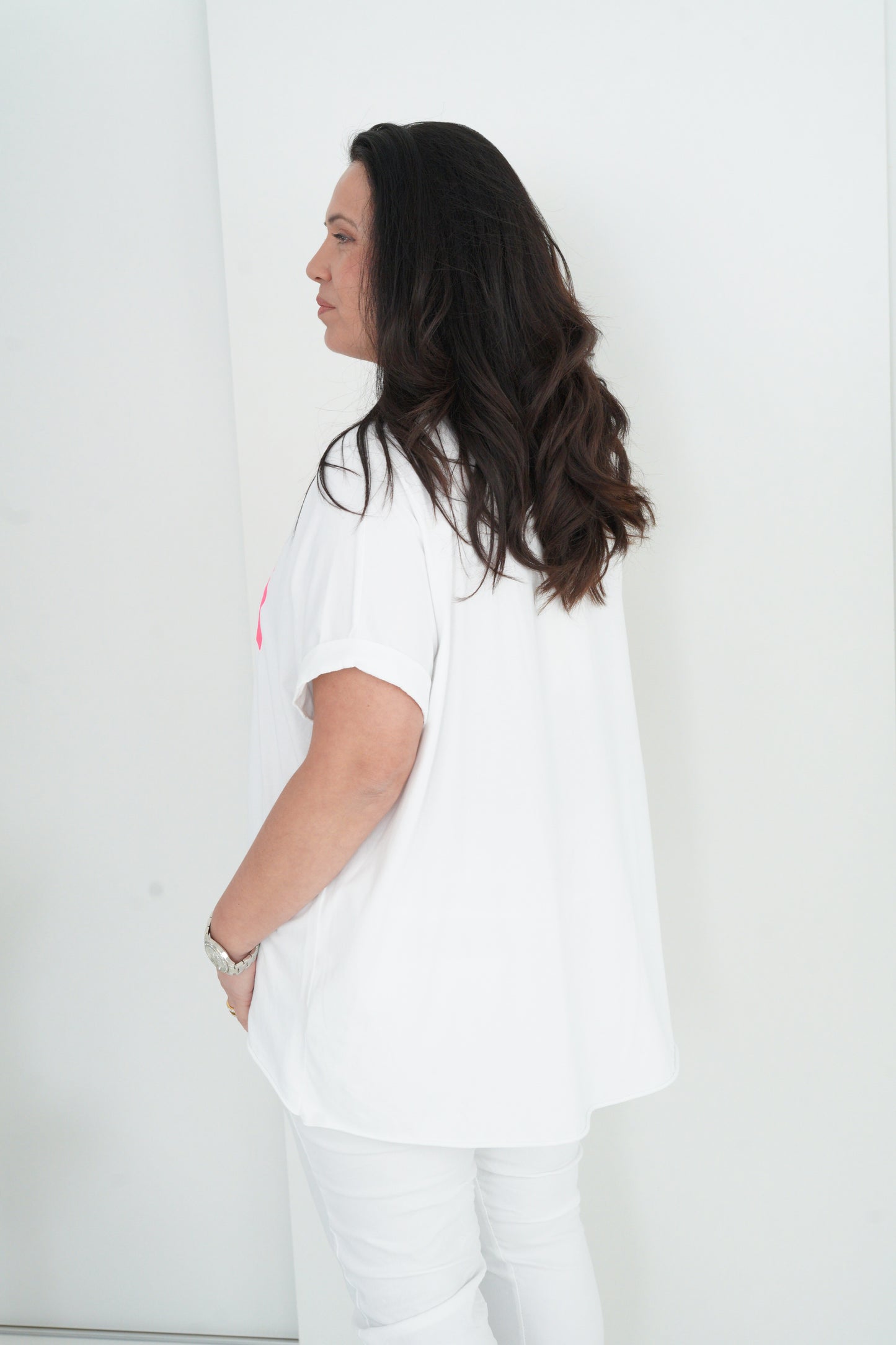 T-Shirt in Weiß (42-46+)