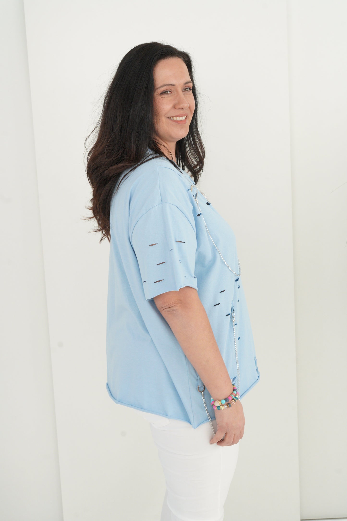 T-Shirt in Hellblau (42-46)