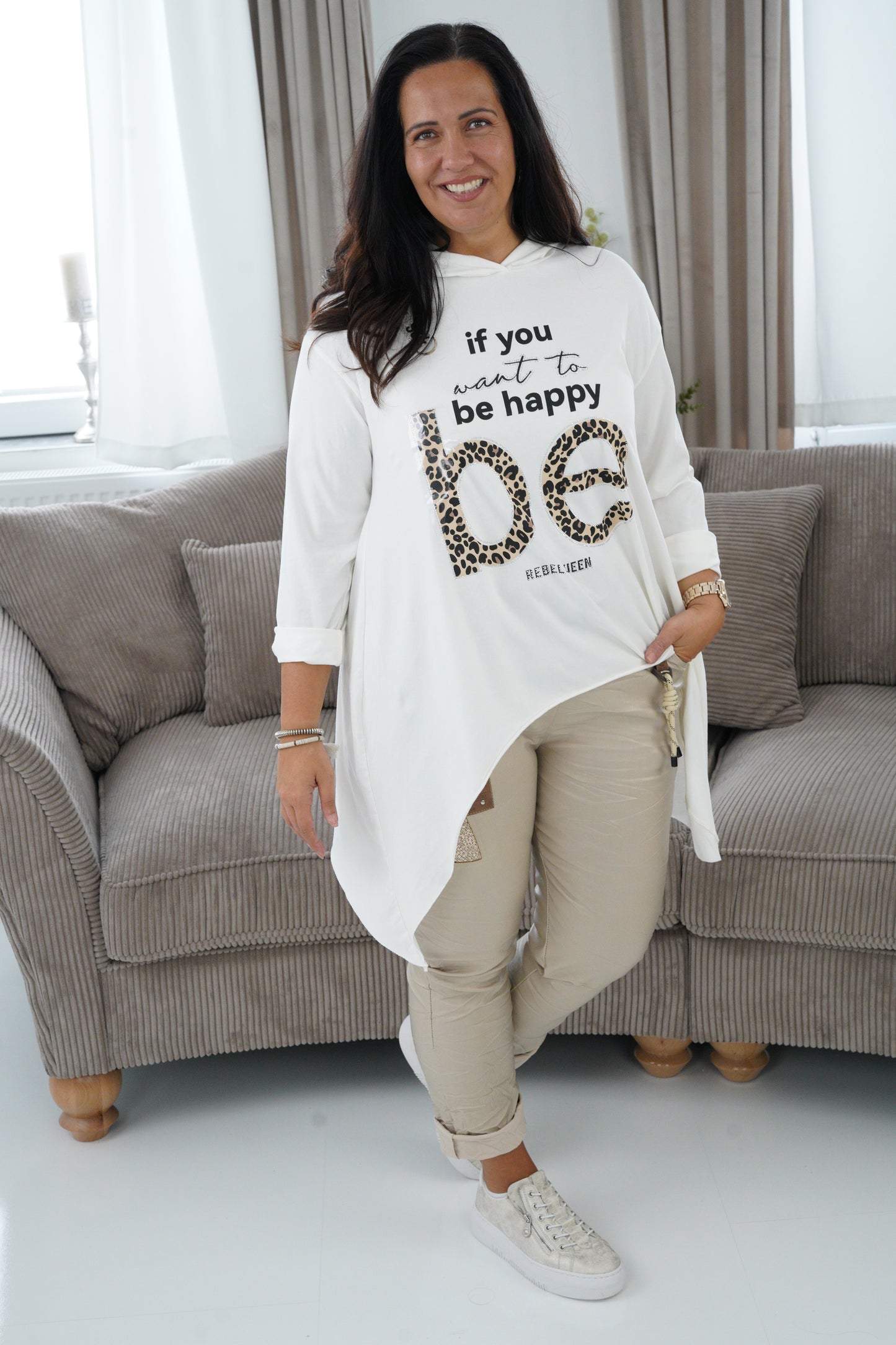 Sweatshirt in Off-White (40-44)