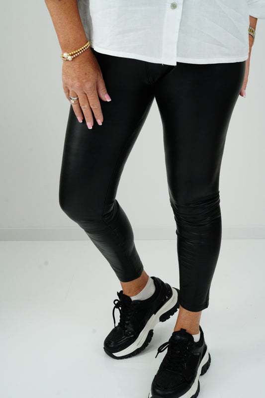 Kunstleder Leggins (36-46)