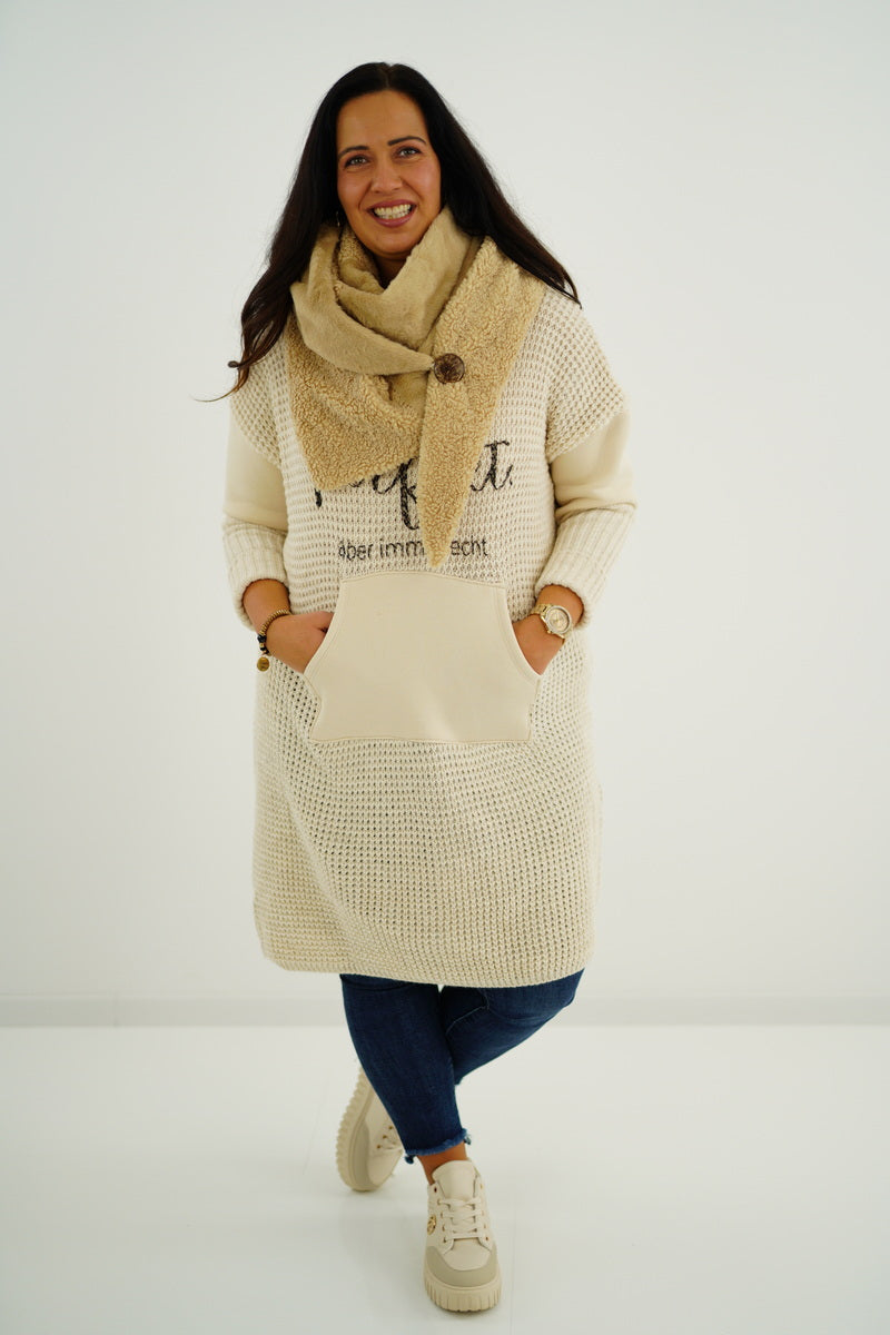 Long-Pullover "Perfect" (38-44+) beige