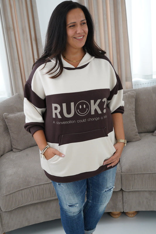 Hoodie in Schoko-Beige (42-46)