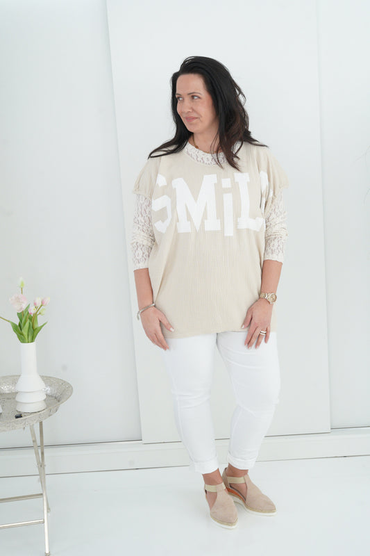 T-Shirt in Beige (42-48)