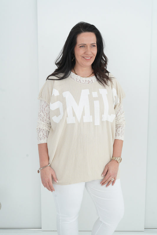 T-Shirt in Beige (42-48)