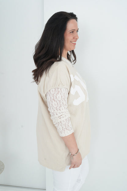T-Shirt in Beige (42-48)