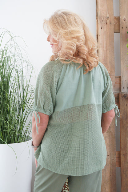 Bluse in Khaki (38-42)