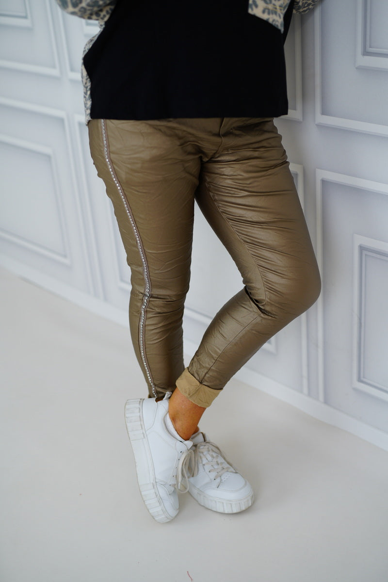 Lederimitat Joggpant "Ledi" (38-42+)