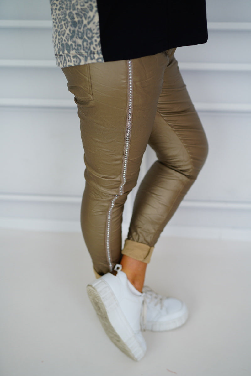 Lederimitat Joggpant "Ledi" (38-42+)