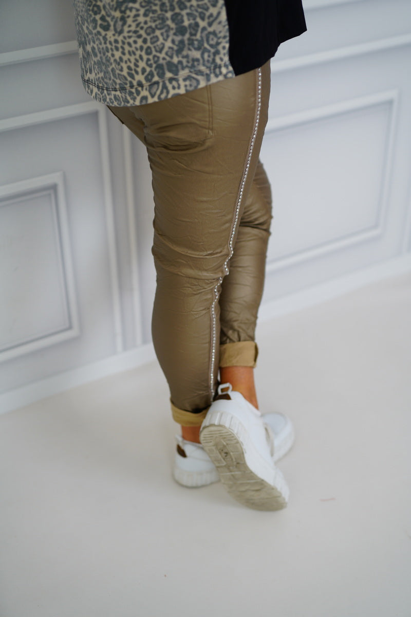 Lederimitat Joggpant "Ledi" (38-42+)