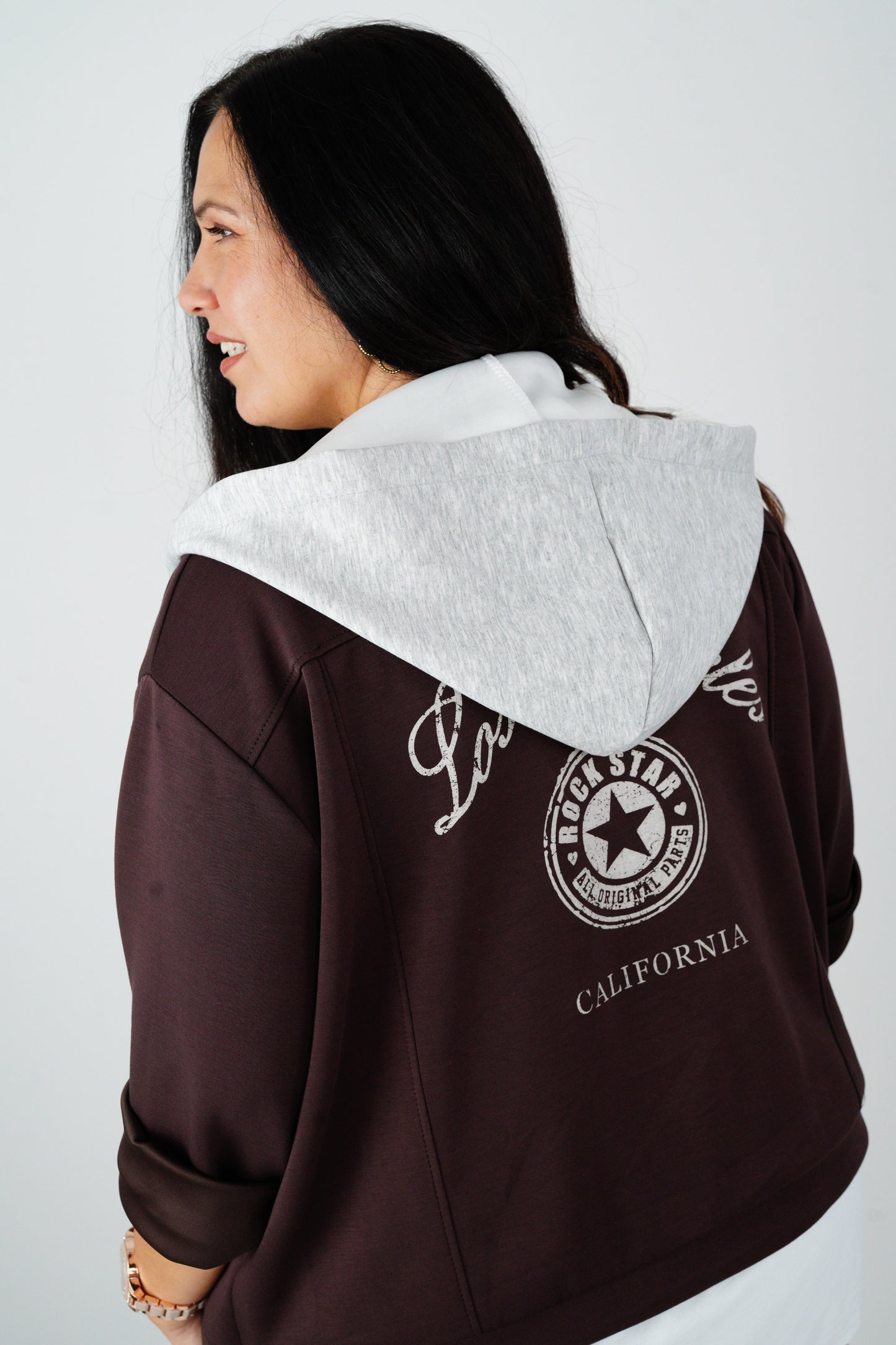 Blouson in Chocolate mit Grau (40-44)