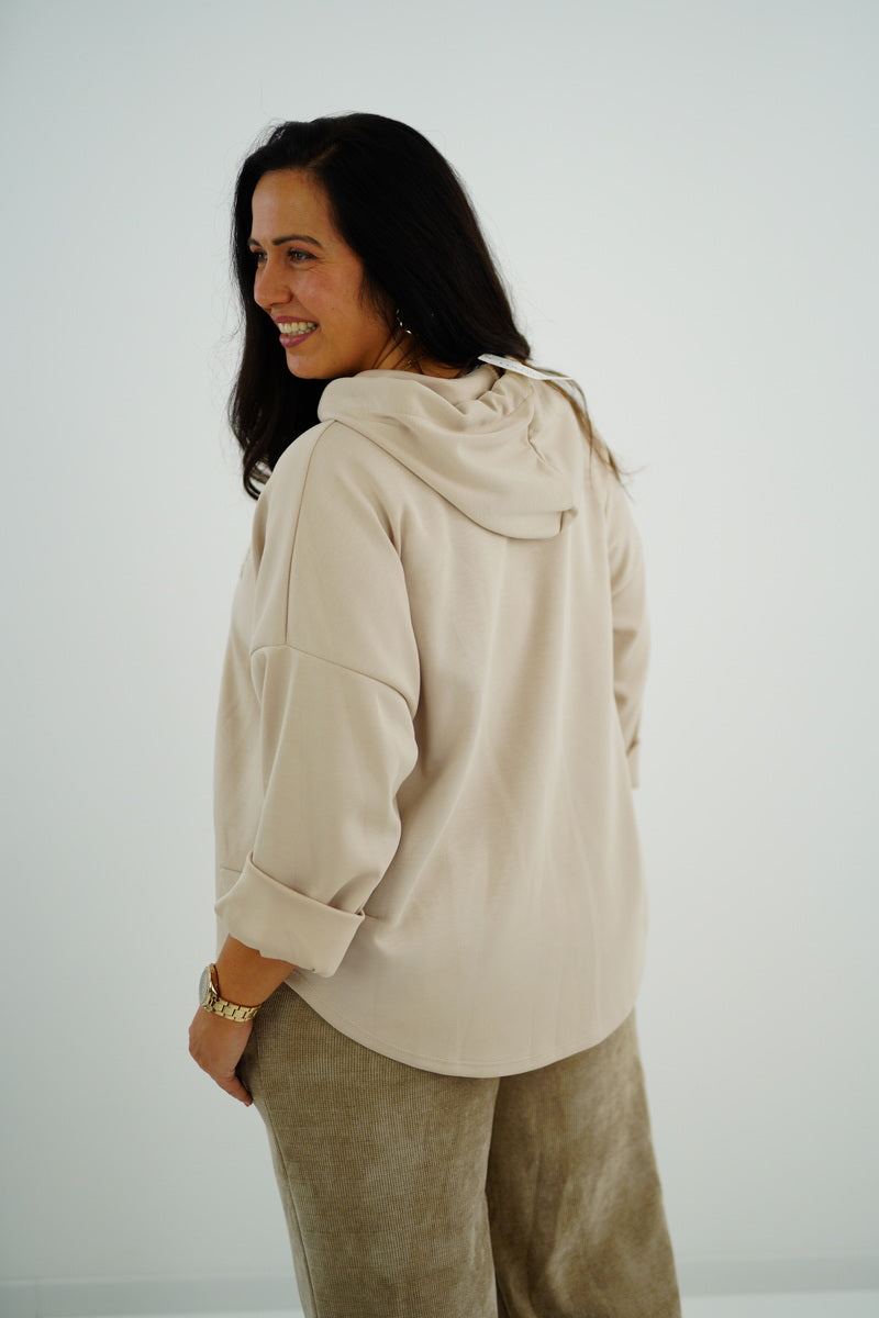 Sweatshirt "Lucky" (38-44+) beige