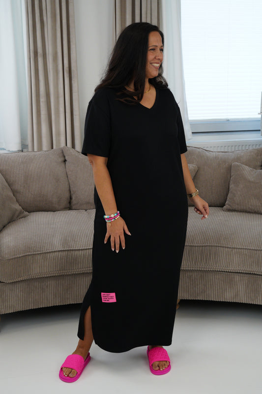 Langes Kleid in Schwarz (40-44)