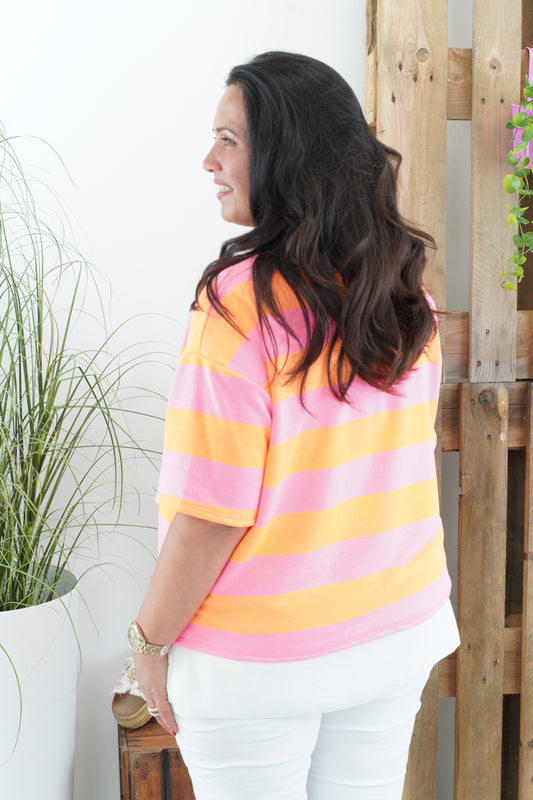 Shirt in Neon-Bunt (38-44)