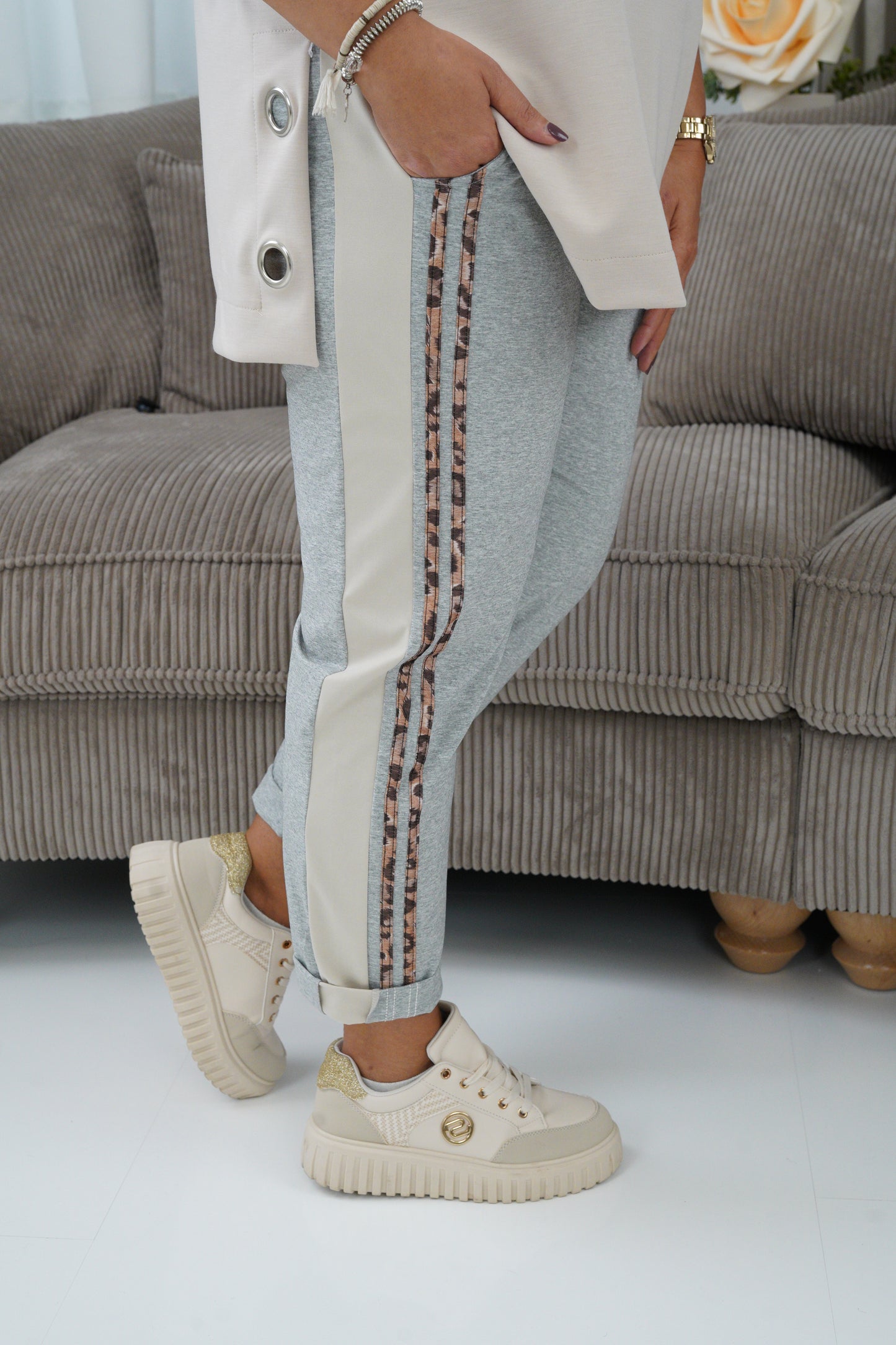 Joggpant in Hellgrau (40-44)