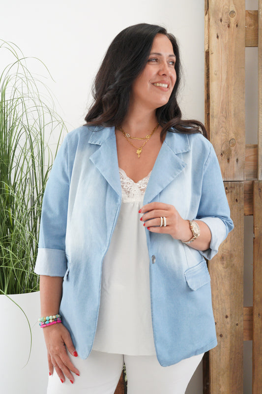 Jeans Blazer in Light-Blue ( 40-44)