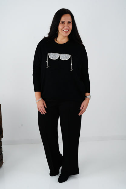 Pullover in Schwarz (40-44)