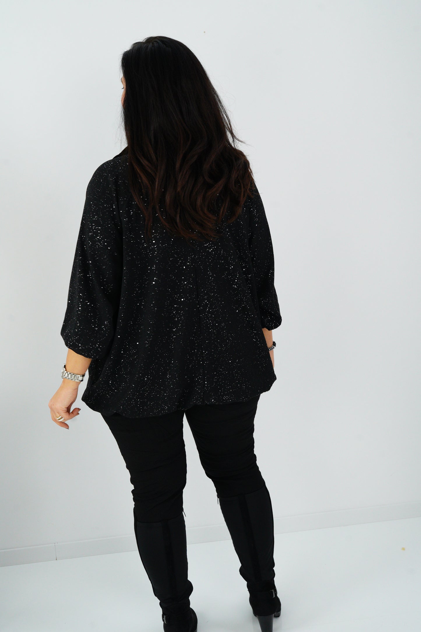 Blusenshirt in Schwarz (42-46)