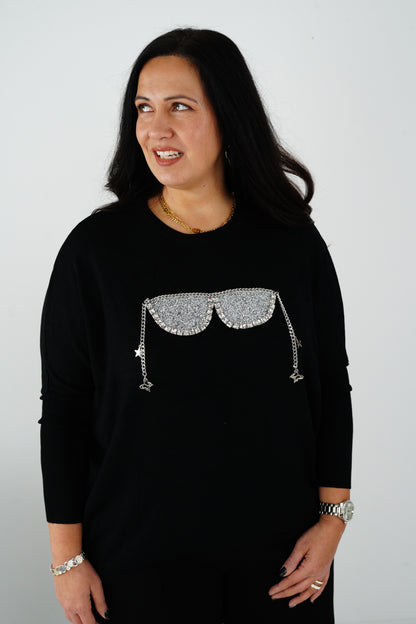 Pullover in Schwarz (40-44)