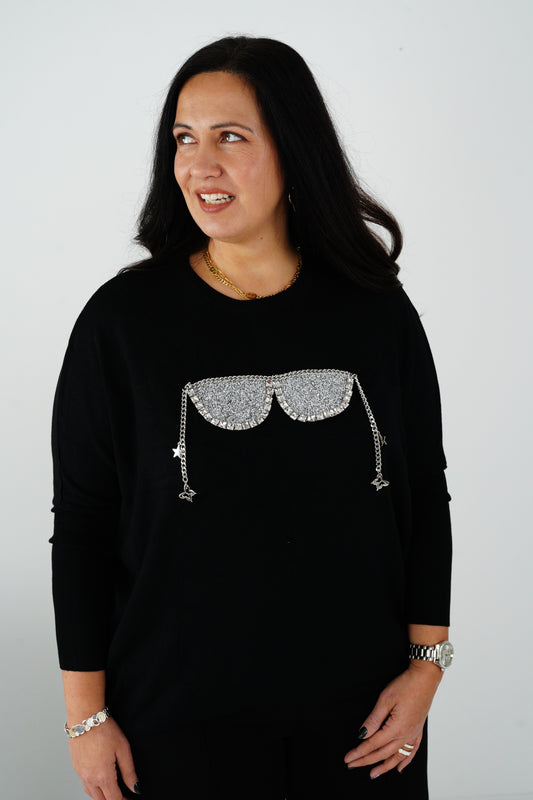 Pullover in Schwarz (40-44)