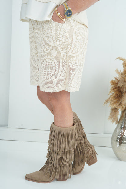 Bermuda in Beige-Vanille (38-42)