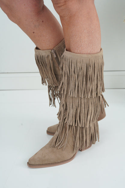 Stiefel in Beige (36-41)