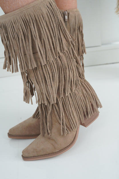 Stiefel in Beige (36-41)