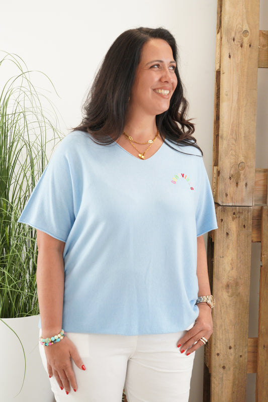 Pullover in Hellblau (40-44)