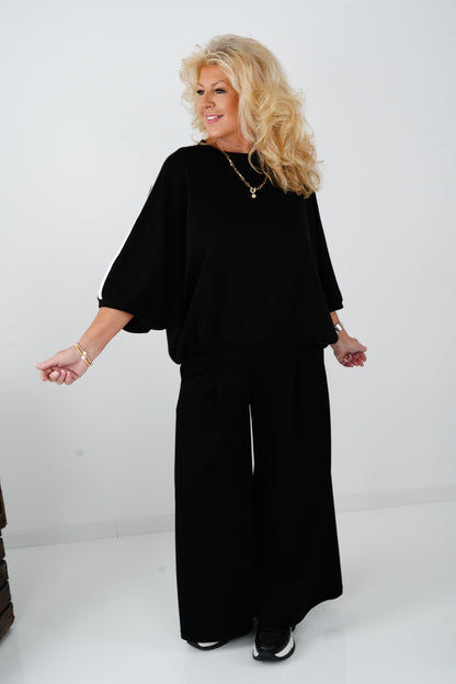 Sweatshirt in Schwarz (38-44)