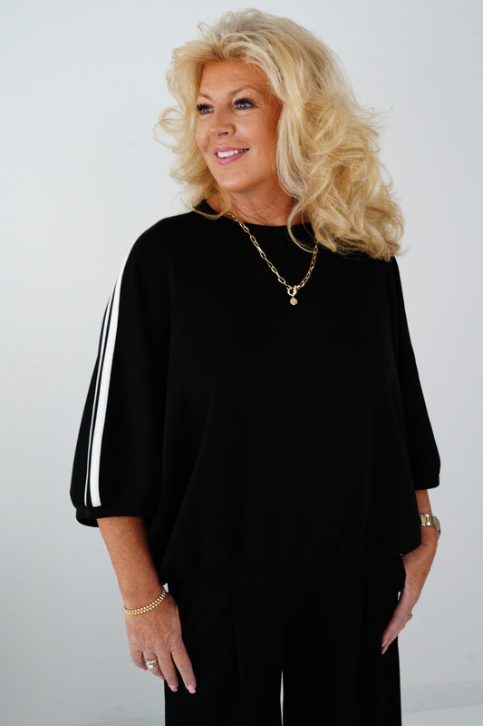 Sweatshirt in Schwarz (38-44)