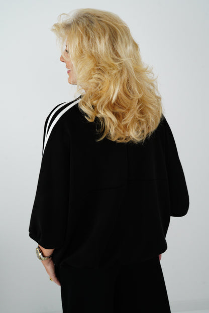 Sweatshirt in Schwarz (38-44)