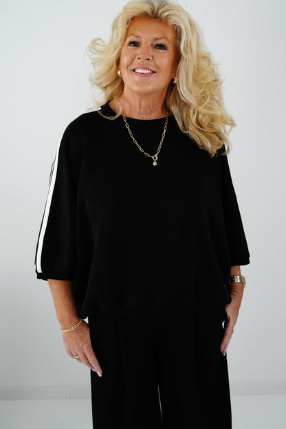 Sweatshirt in Schwarz (38-44)