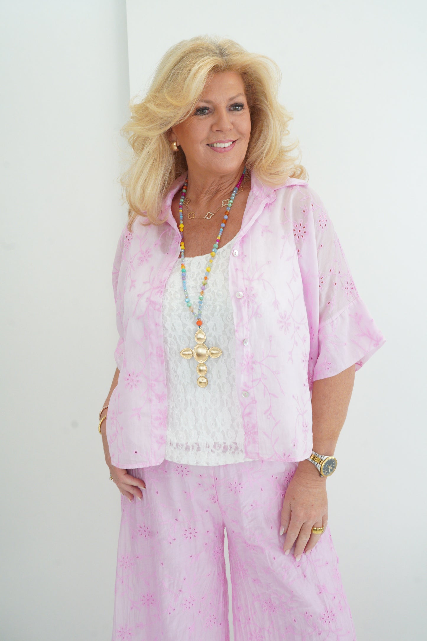 Bluse in Candy Rosa (38-42+)