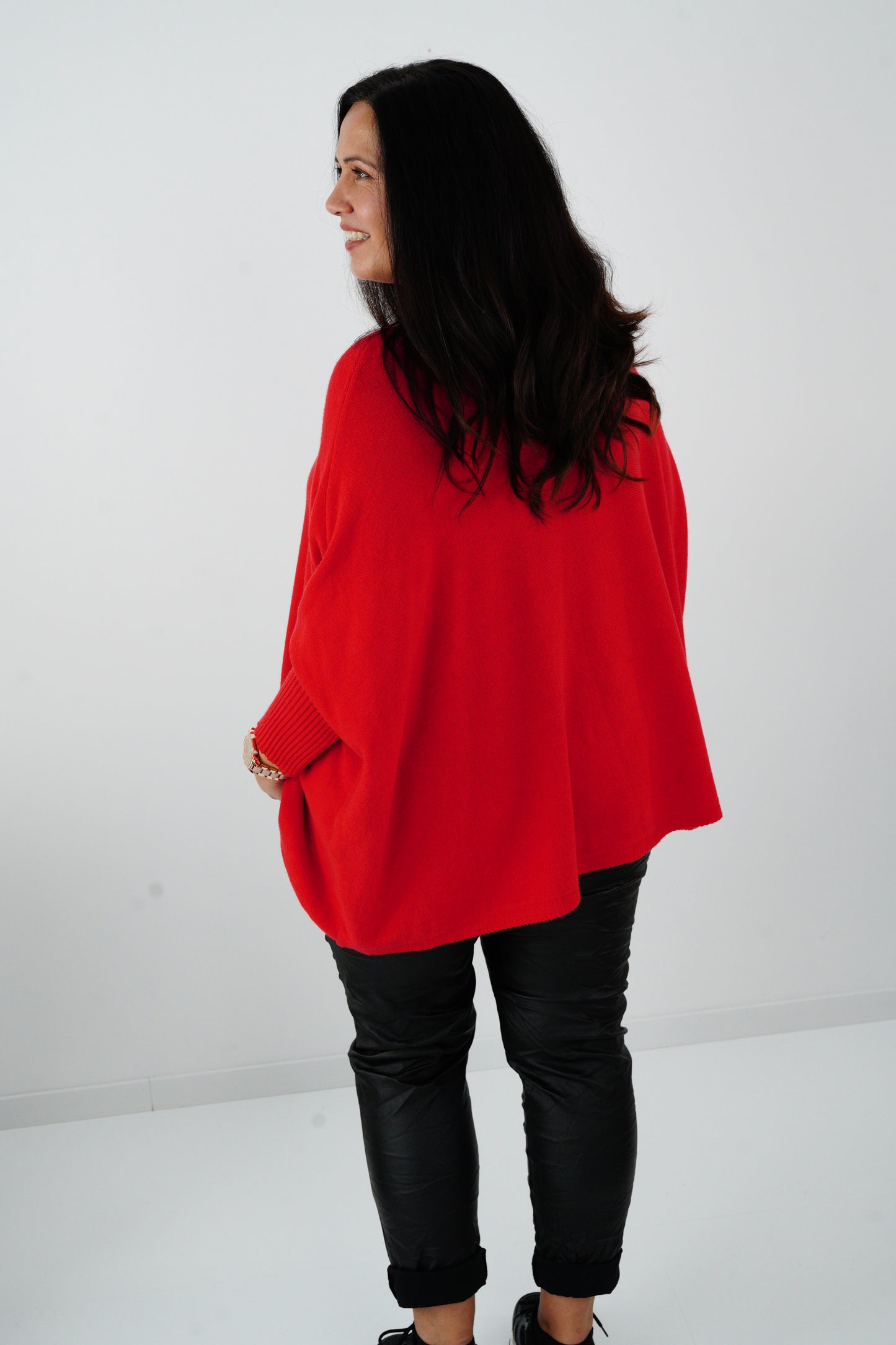 Pullover in Rot (42-48-Oversize)