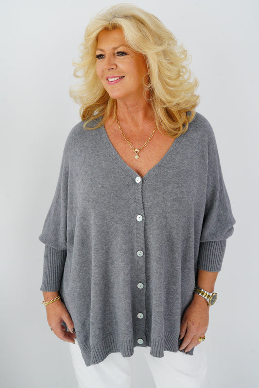 Pullover in Grey (36-48) Onesize