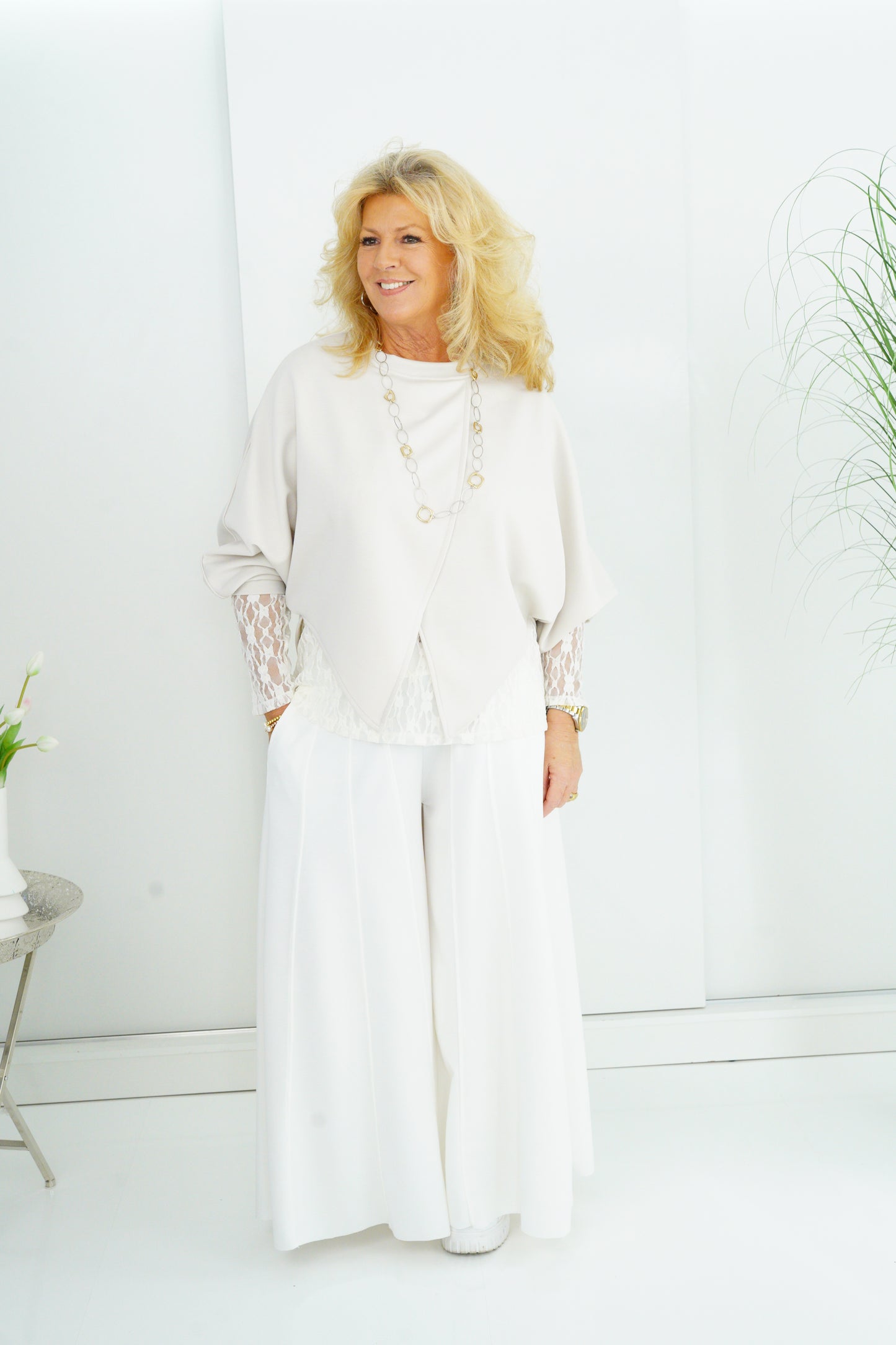 Palazzo Hose in Weiß (38-42+)