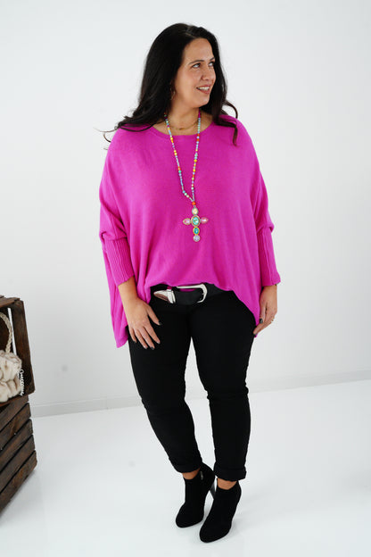 Pullover in Pink (42-48-Oversize)