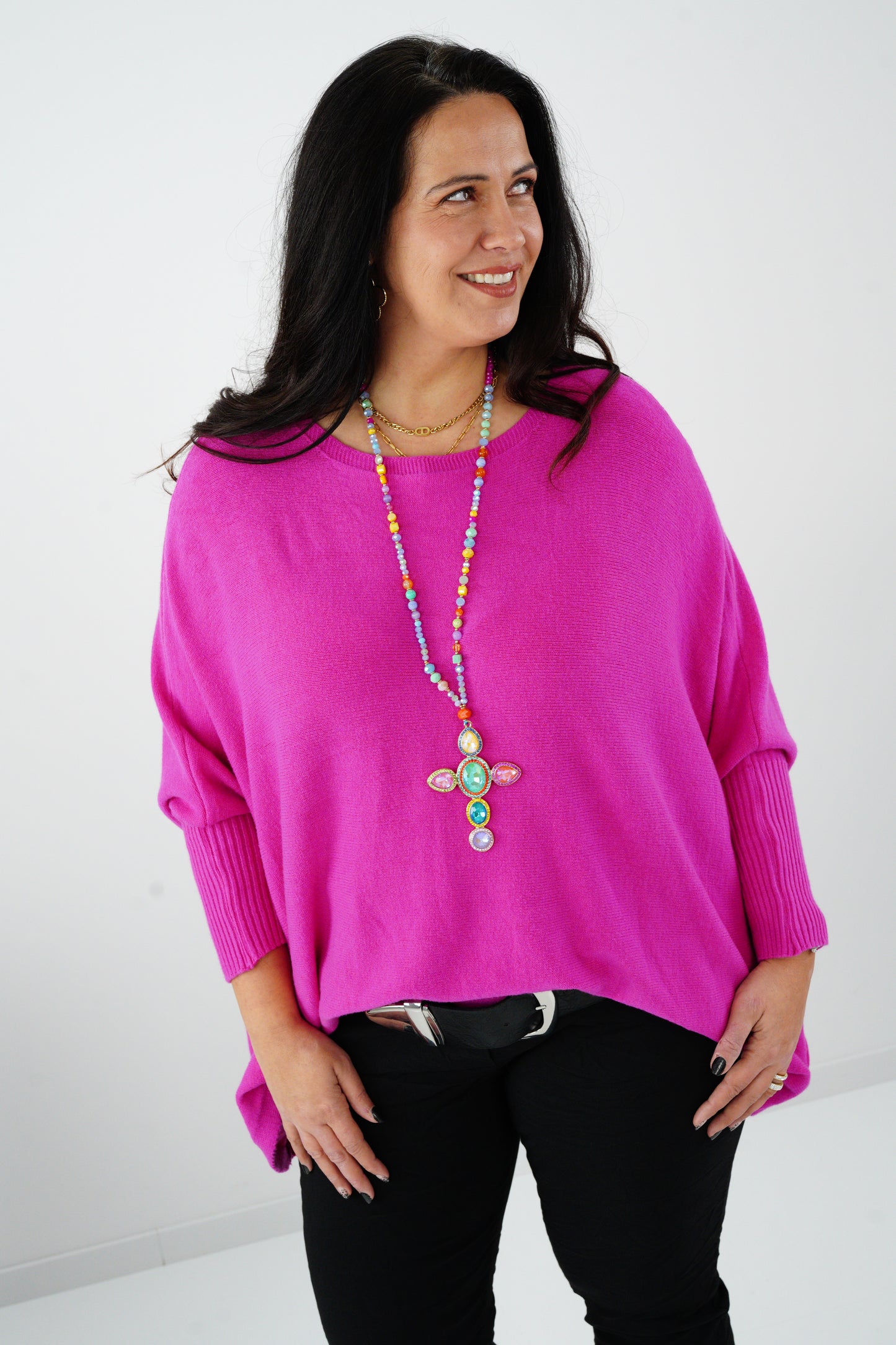 Pullover in Pink (42-48-Oversize)