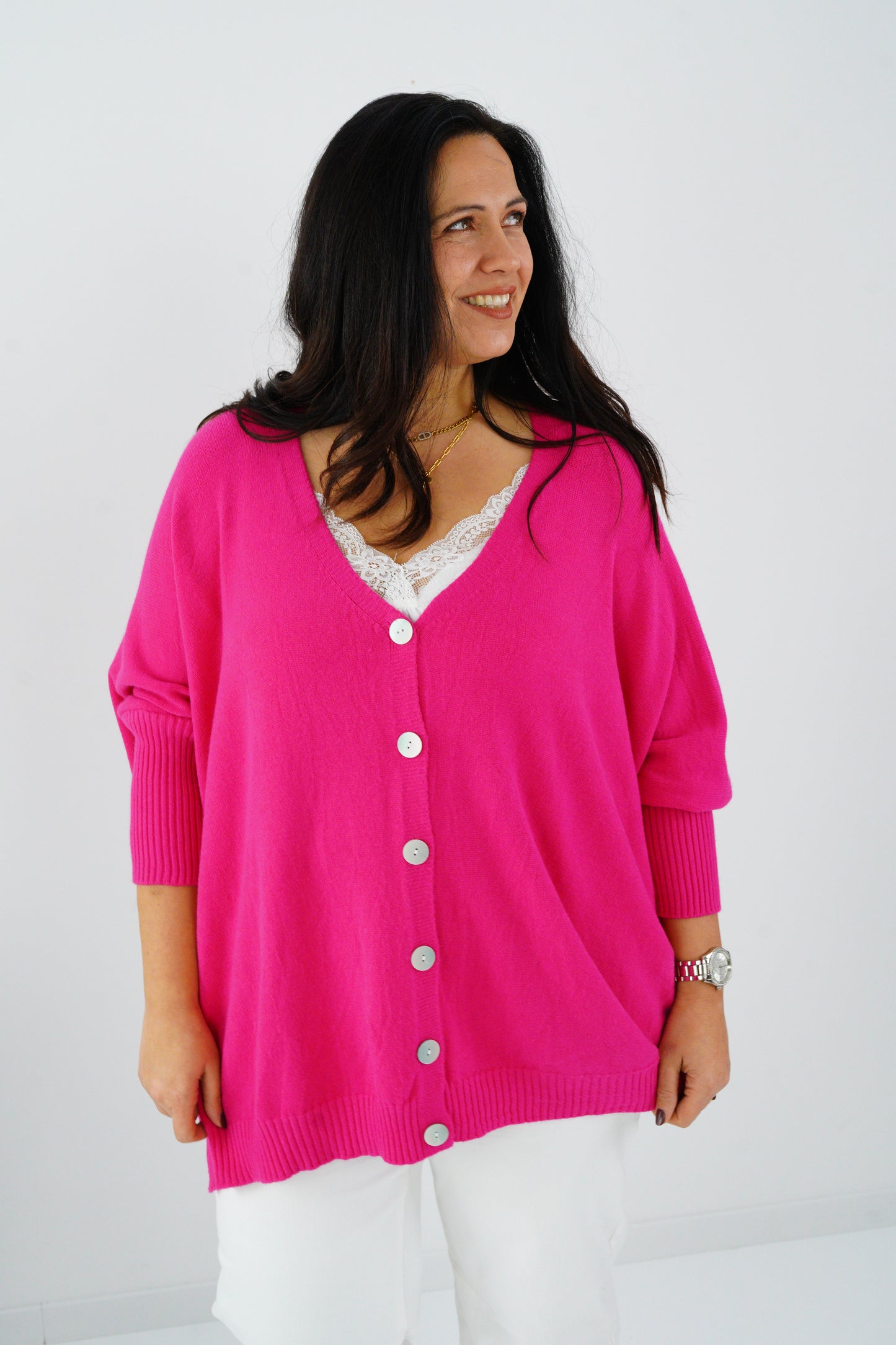 Pullover in Magenta (36-48) Onesize